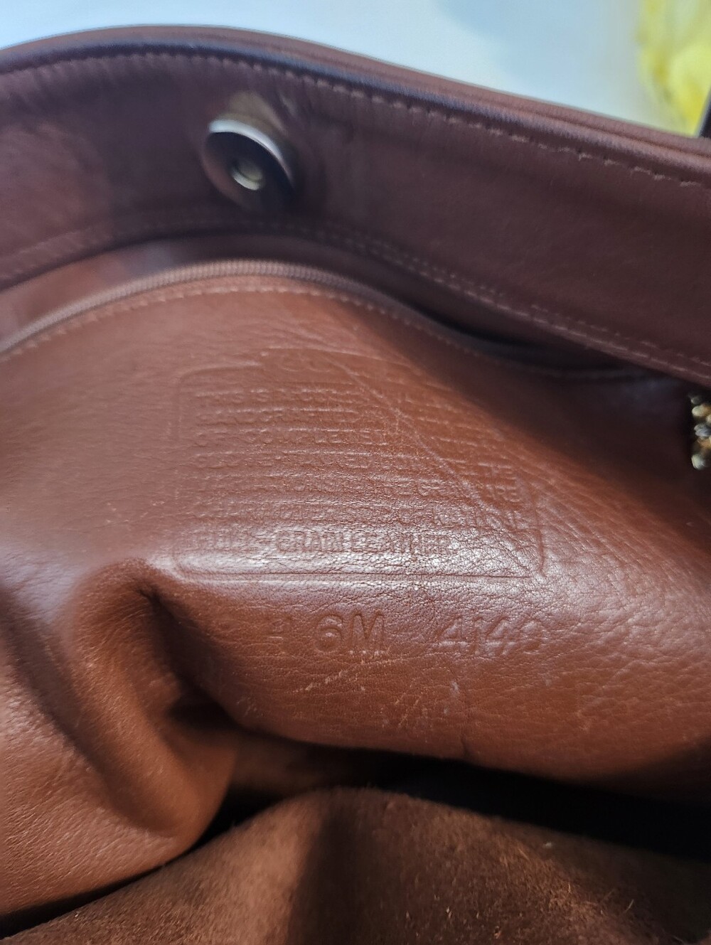 064-Coach Vintage # 4140 Elegant SoHo Waverly Lafayette Brown Leather Tote Bag - Picture 11 of 12